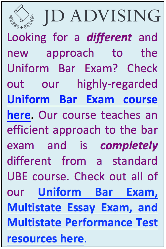 how to pass the Uniform Bar Exam