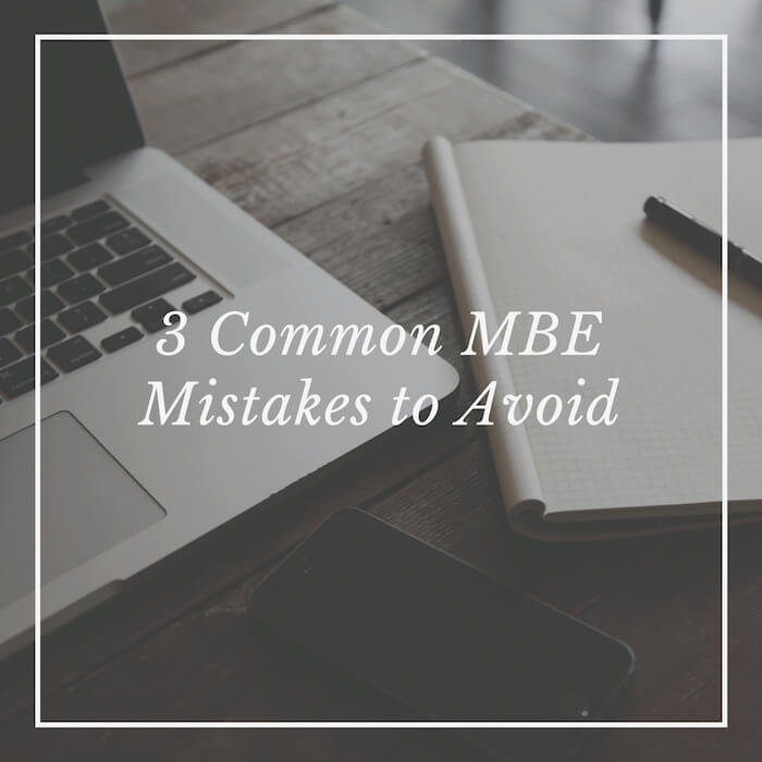 mbe mistakes