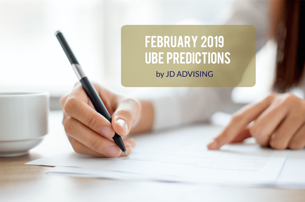 february 2019 ube predictions, february 2019 uniform bar exam predictions