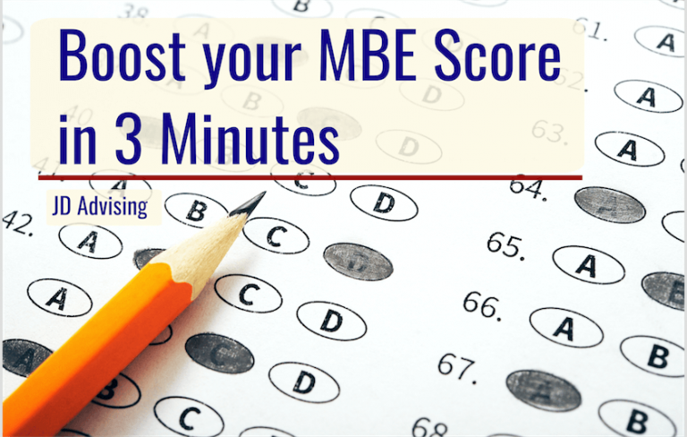 Boost Your MBE Score In 3 Minutes - JD Advising