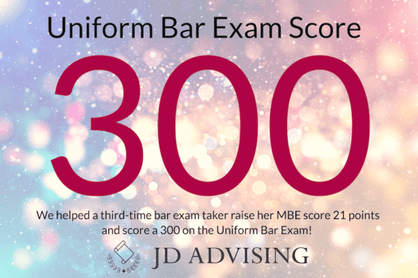 uniform bar exam score 300