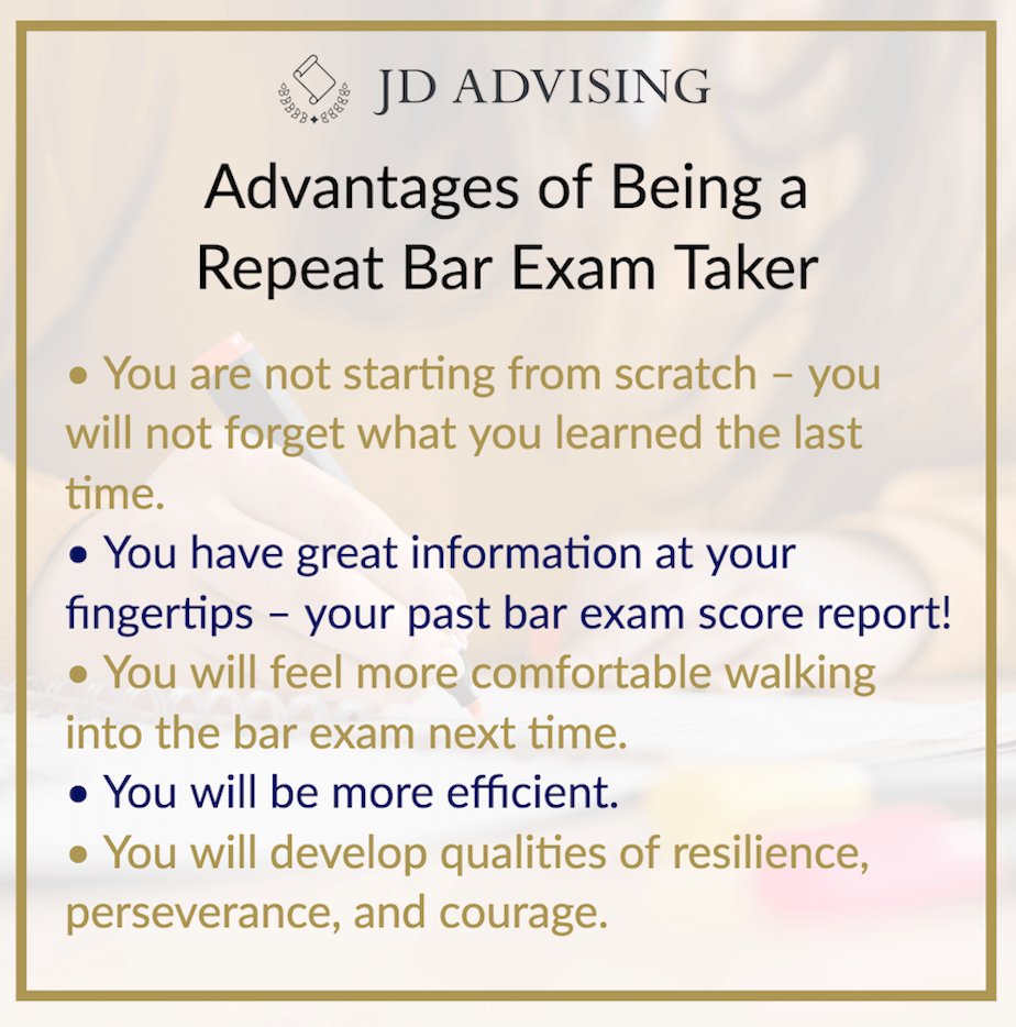 advantages of being a repeat bar exam taker
