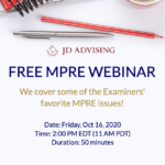 FREE October 2020 MPRE Webinar