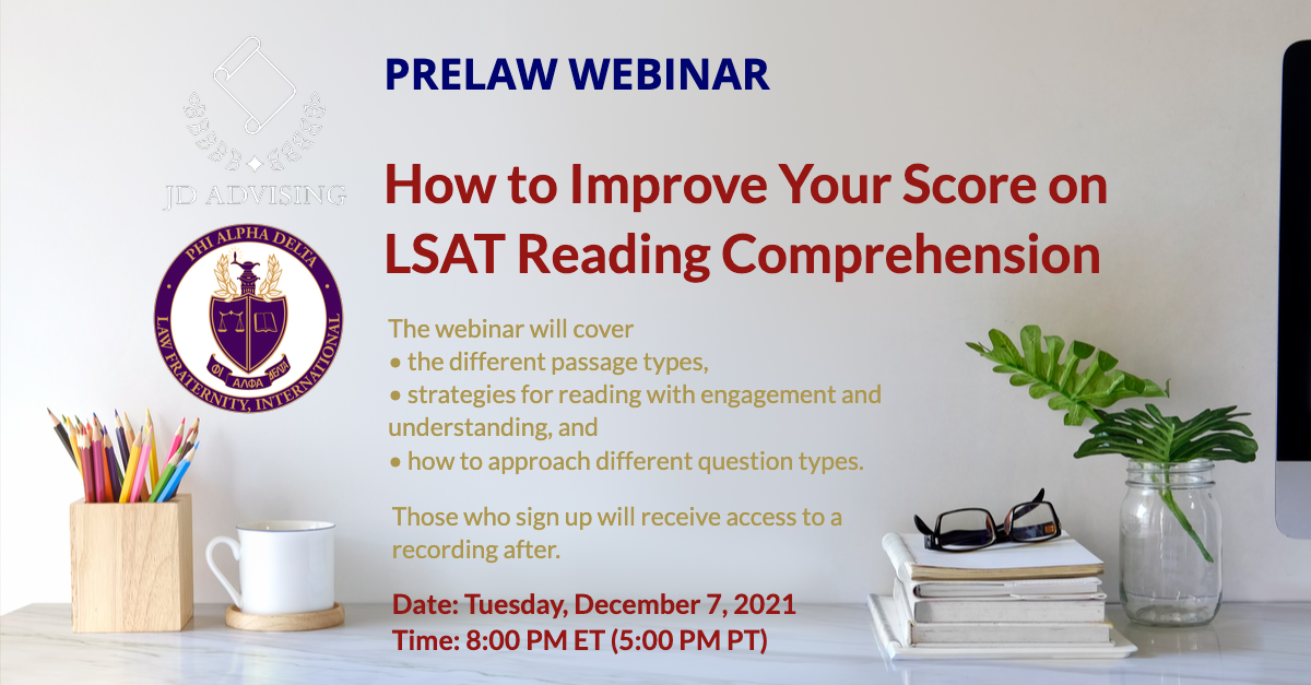 Free LSAT Webinar How To Improve Your Score On LSAT Reading 