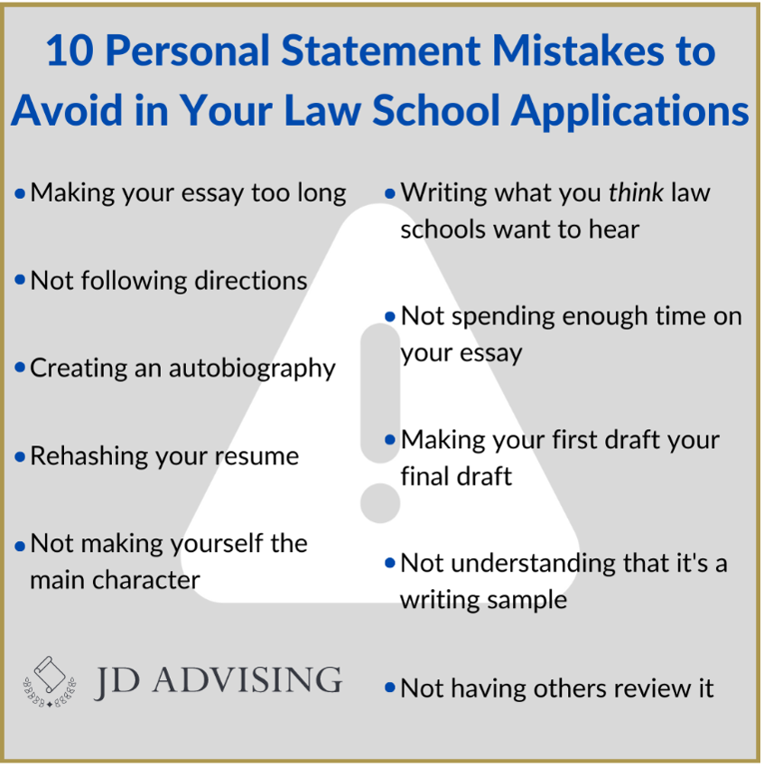 personal statement mistakes