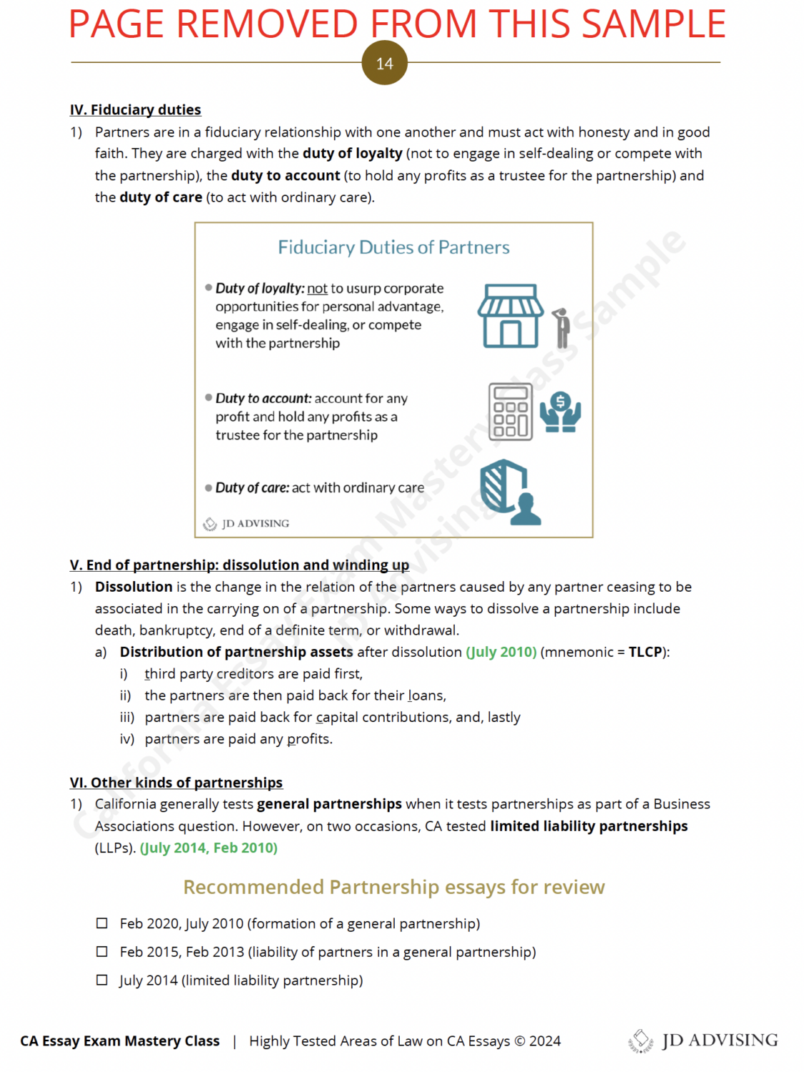 california essay exam