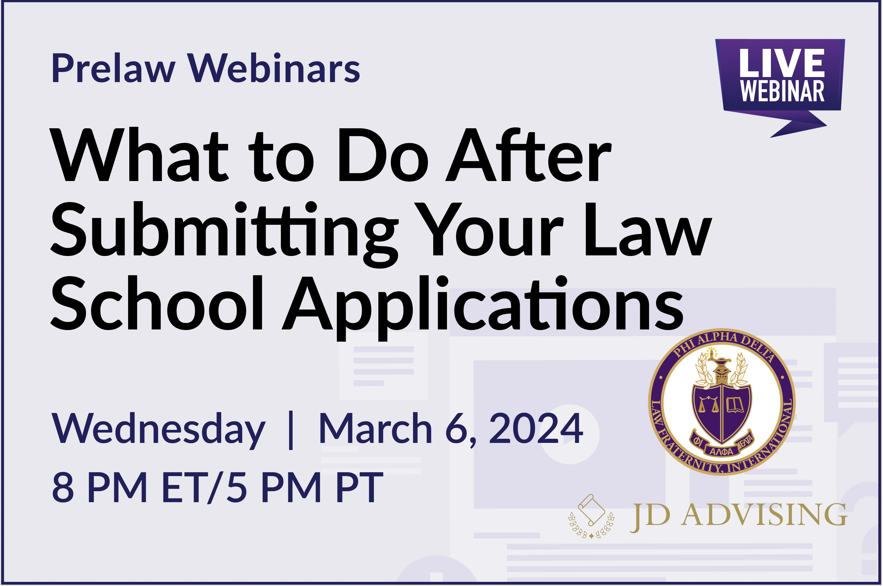 What to Do After Submitting Your Law School Applications