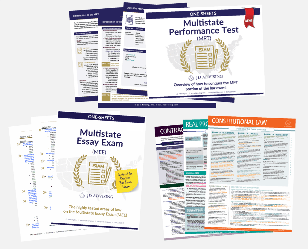 Bar Exam Homestretch Package JD Advising